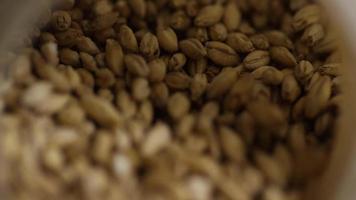 Slow motion footage of beer home brewing supplies and processes - BEER BREWING 016 video