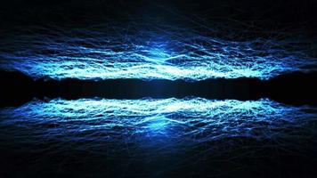 loop de rolagem de paisagem de tecnologia wireframe abstrata video