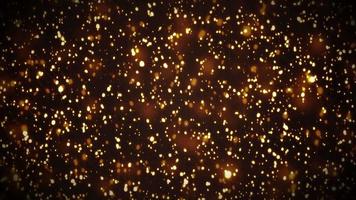 Abstract Gold Light Particles background Loop video