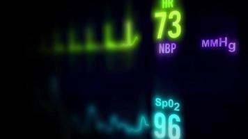 Medical Heart Pulsation Wave Signal video