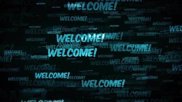 Welcome Message Background Loop video