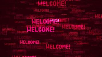 Welcome Message Background Loop  video