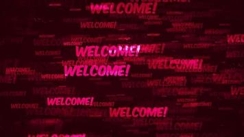 Welcome Message Background Loop in Red video