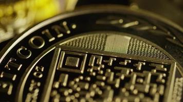 Rotating shot of Titan Bitcoins digital cryptocurrency - BITCOIN TITAN 144 video