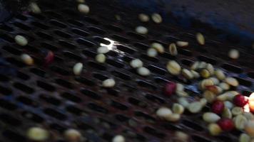 processo úmido com grãos de café recém-colhidos video