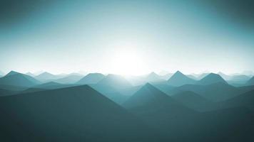 bergen landschap silhouet achtergrond lus video