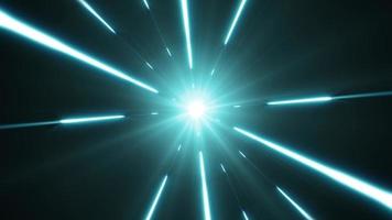 hyperspace achtergrond met glanzende starburst video