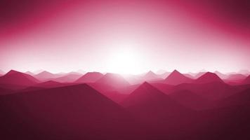 Mountains Landscape Silhouette Background Loop