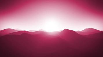 Mountains Landscape Silhouette Background Loop
