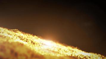 bucle que fluye de partículas de luz abstracta video