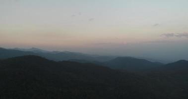 Aerial flythrough of beautiful mountains Thailand video