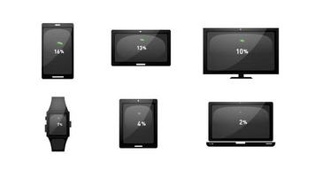 Multiple Devices Loading Technology Icons video