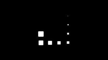 Schwarz-Weiß-Preloader-Schlaufe mit flachem Design video