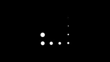 Schwarz-Weiß-Preloader-Schlaufe mit flachem Design video