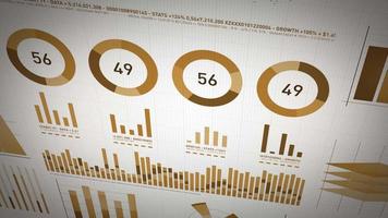 statistiche aziendali, dati di mercato e layout di infografiche video