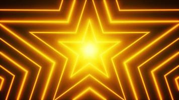 Abstract Neon Shiny Star Shape Background Loop video