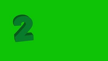 grüne und smaragdgrüne Top-Ten-Zahlen fett gedruckt video