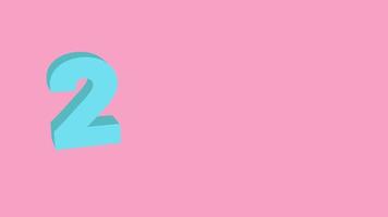 Pastel Pink And Pastel Blue Top Ten Numbers Bold video