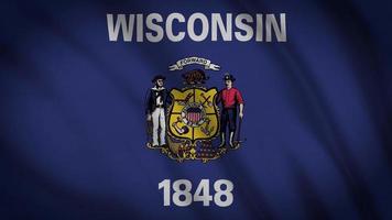 vlag van Wisconsin video