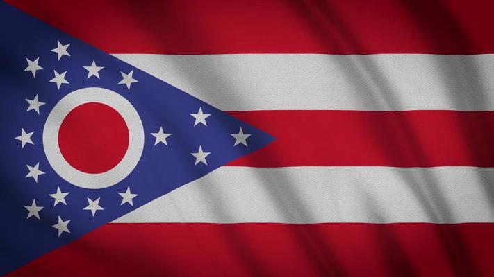 Aardewerk reparatie lint de vlag van ohio 1622318 - Gratis HD Videoclips & Videomateriaal