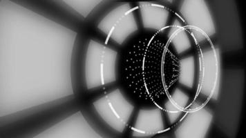 Animation d'effet de mouvement de cercle brillant 3d circuler