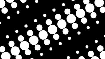 círculo de pontos preto e branco dinâmico em loop