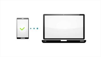 Mobile Phone And Laptop PC Wireless Connecting video