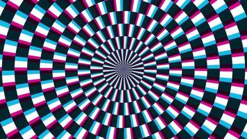 um loop espiral abstrato hipnótico giratório video