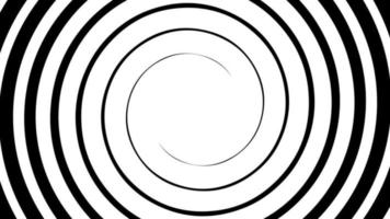 een draaiende hypnotiserende abstracte spiraalvormige lus video