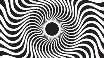 en snurrande hypnotisk abstrakt spiralögla video