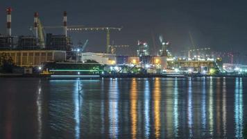 Timelapse- Power Plant-Power Supply in the morning. video