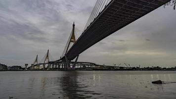 puente bhumibol, río chao phraya video