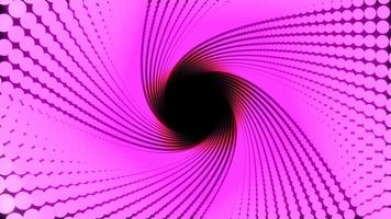 roze stippen staan op een lijn en draaien in een cirkel video