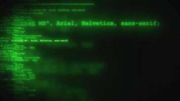 Computer Lines Of Code Scrolling video