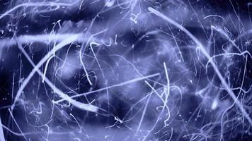 gribouillis bleu, particules et poussière video