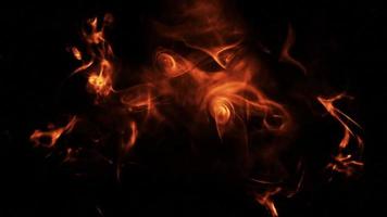 flikkerende brand achtergrond met glitches video
