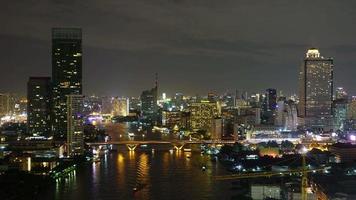 Bangkok Stadt in der Nacht video