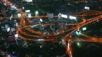 Bangkok city at night video