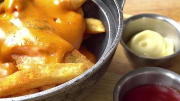 French Fries With Cheddar Cheese video