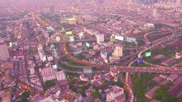 vista aérea de bangkok video