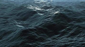 vagues de l'océan ondulent et roulent video
