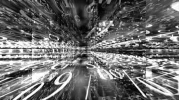 Datensturm 0112 - Reisen in einem Schwarz-Weiß-Labyrinth von Daten video