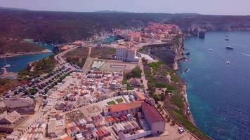 ville corse bonifacio en 4k video