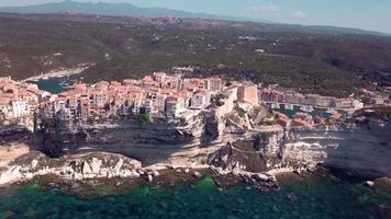 ville corse bonifacio en 4k video