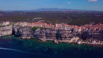 corsicaanse stad bonifacio in 4k video