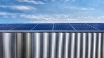 Warehouse Covered By Solar Panels video
