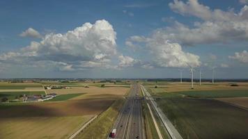Highway A8 and Wind Turbines