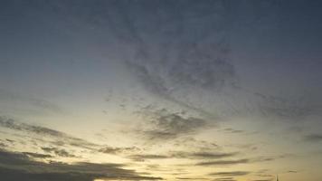 le ciel après le coucher du soleil video