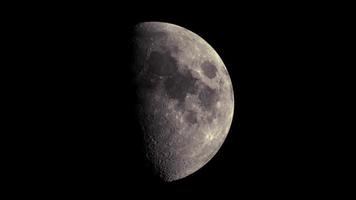 Half-moon or First Quarter Moon 