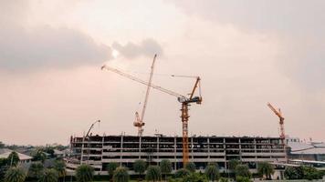 construction de bâtiments time-lapse video